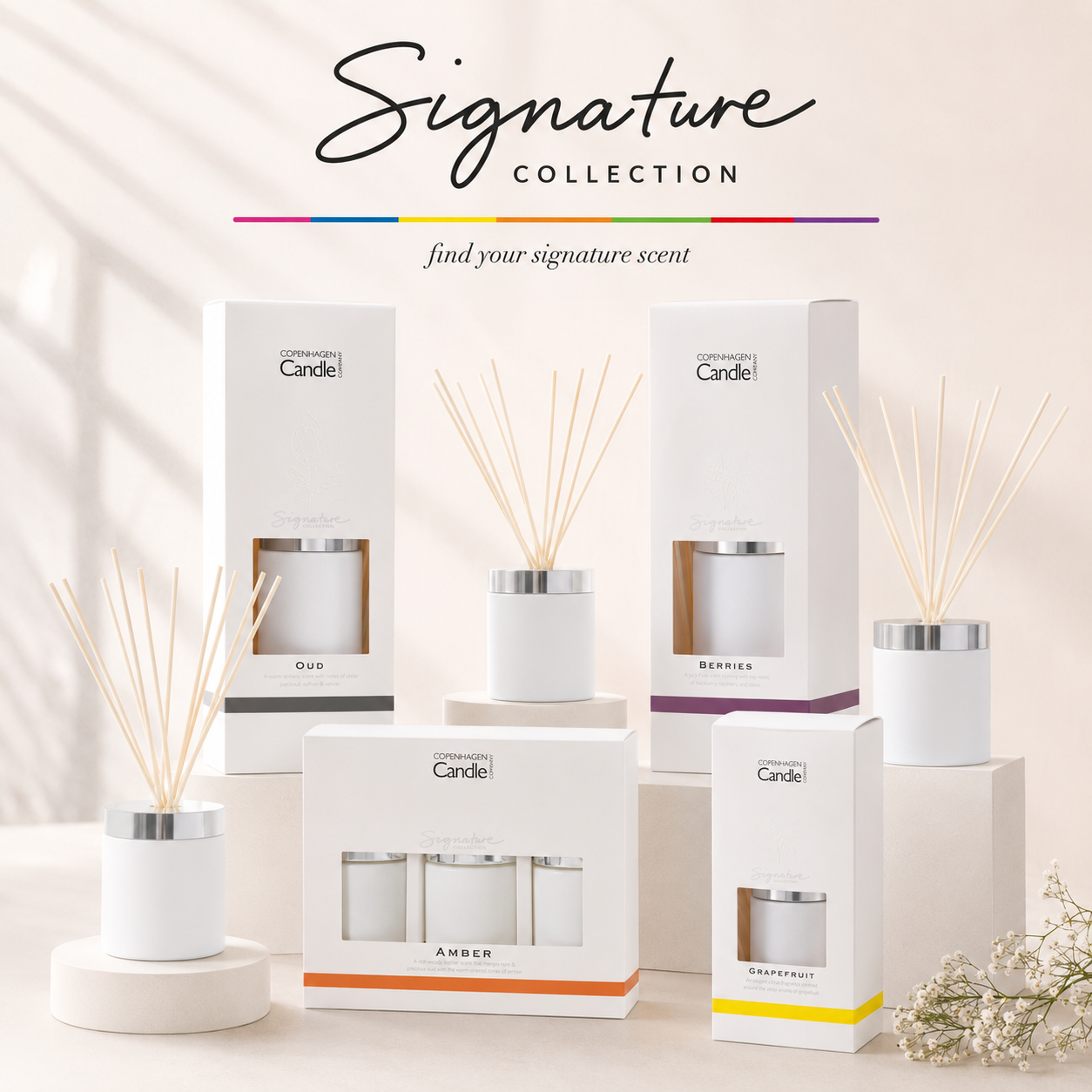Signature Luxury Candles and Reed Diffusers by The Copenhagen Candle Company